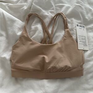 Brand New Lululemon Tan Energy Sports Bra size 8